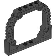Brick Arch 1 × 8 × 6 with Pin Holes (Portal) Black