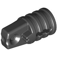 Hinge Cylinder 1 × 2 Locking with 1 Finger and Axle Hole On Ends