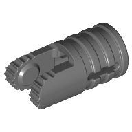 Hinge Cylinder 1 × 2 Locking with 2 Click Fingers and Axle Hole, 9 Teeth Dunkelblaugrau