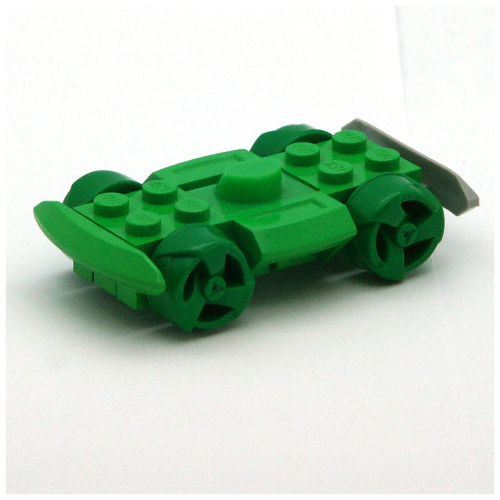 Vehicle Base 4 × 6 Racer Base with Green Wheels Hellgrün