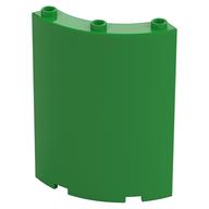 Panel 4 × 4 × 6 Quarter Cylinder Bright Green