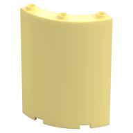 Panel 4 × 4 × 6 Quarter Cylinder Bright Light Yellow