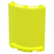 Panel 4 × 4 × 6 Quarter Cylinder Transparent-Neongrün
