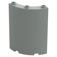 Panel 4 × 4 × 6 Quarter Cylinder Hellgrau