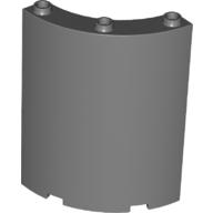 Panel 4 × 4 × 6 Quarter Cylinder Dark Bluish Gray