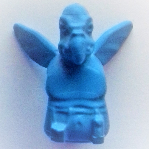 Minifig Head Special, Watto [Plain] Medium Blue