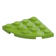 Plate Round Corner 4 × 4 Lime