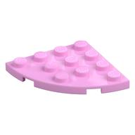 Plate Round Corner 4 × 4 Bright Pink
