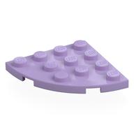 Platte rund Ecke 4 × 4 Lavendel