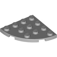 Plate Round Corner 4 × 4 Light Bluish Gray