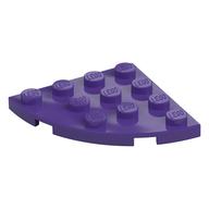 Platte rund Ecke 4 × 4 Dunkellila