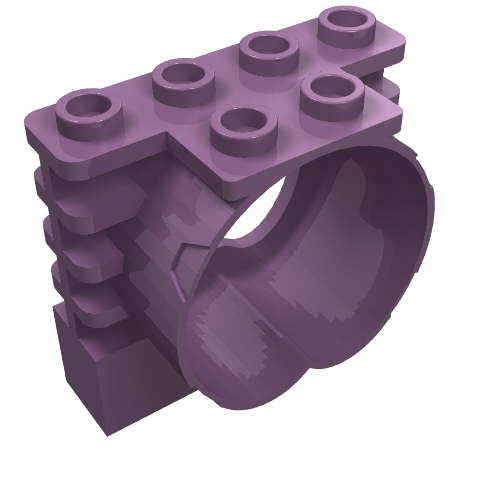 Aero Tube Joiner 2 × 4 × 3 Sand Purple