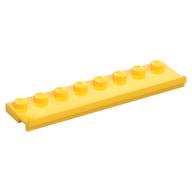 Plate Special 2 × 8 with Door Rail Yellow