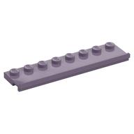 Plate Special 2 × 8 with Door Rail Sand Purple