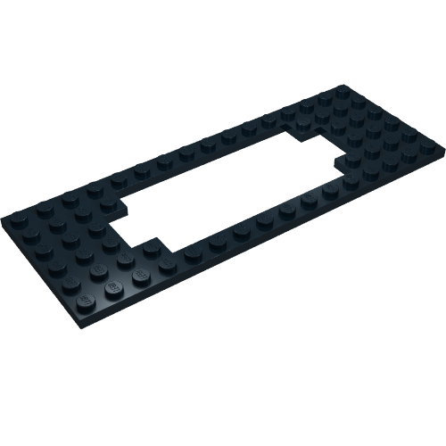 Plate Special 6 × 16 with Motor Opening Wide Schwarz