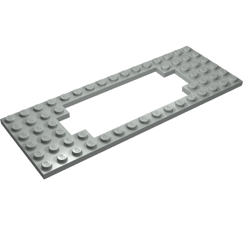 Plate Special 6 × 16 with Motor Opening Wide Light Gray
