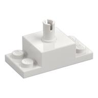Brick Special 2 × 4, with 2 × 2 Brick with Top Pin and 1 × 2 Side Plates White