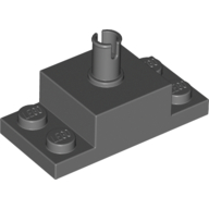 Stein speziell 2 × 4, mit 2 × 2 Stein mit oben Pin und 1 × 2 Seite Platten Dunkelblaugrau