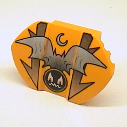 Brick Curved 2 × 2 × 1 with Wings and Ghost Print Mittelorange