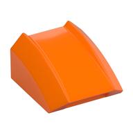 Brick Curved 2 × 2 with Lip, No Studs Orange