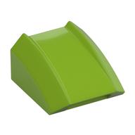 Brick Curved 2 × 2 with Lip, No Studs Limette