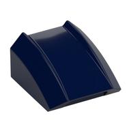 Brick Curved 2 × 2 with Lip, No Studs Dark Blue