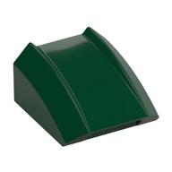 Brick Curved 2 × 2 with Lip, No Studs Dunkelgrün