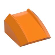 Brick Curved 2 × 2 with Lip, No Studs Mittelorange
