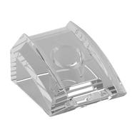 Brick Curved 2 × 2 with Lip, No Studs Transparent