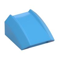 Brick Curved 2 × 2 with Lip, No Studs Medium Blue