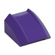 Brick Curved 2 × 2 with Lip, No Studs Dunkellila