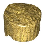 Hair Flat Top, Tall Metallic-Gold