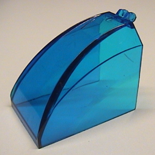 Windscreen 6 × 4 × 4 Curved with 2 Fingers Trans-Dark Blue