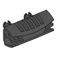 Grille 1 × 4 [Two Pins] Black