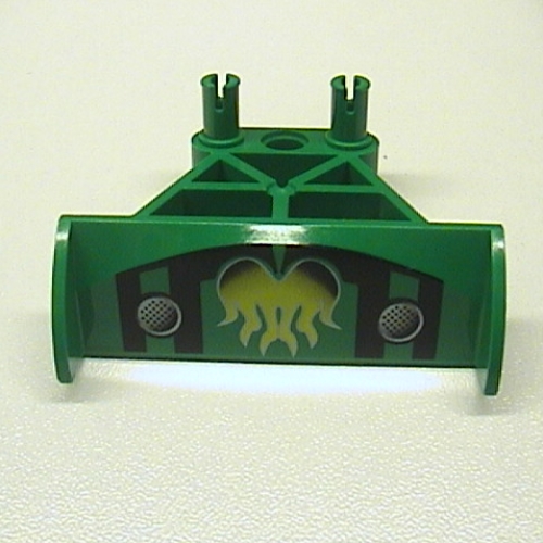 Spoiler 3 × 4 × 6 with Flame Print Green