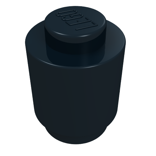 Stein rund 1 × 1 massiv Noppe