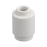 Brick Round 1 × 1 Open Stud White
