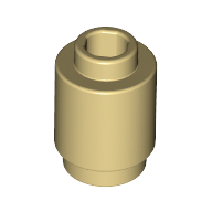 Stein rund 1 × 1 offen Noppe Beige