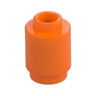 Brick Round 1 × 1 Open Stud Orange