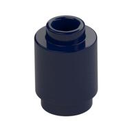Stein rund 1 × 1 offen Noppe Dunkelblau