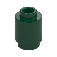 Brick Round 1 × 1 Open Stud Dark Green