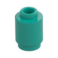 Brick Round 1 × 1 Open Stud Dark Turquoise