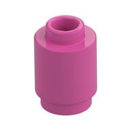 Brick Round 1 × 1 Open Stud Medium Dark Pink