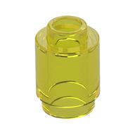 Brick Round 1 × 1 Open Stud Trans-Yellow