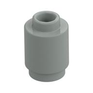 Stein rund 1 × 1 offen Noppe Hellgrau