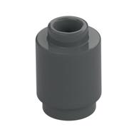 Brick Round 1 × 1 Open Stud Dark Bluish Gray