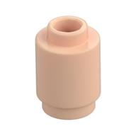 Brick Round 1 × 1 Open Stud Light Nougat