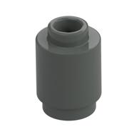 Brick Round 1 × 1 Open Stud Dark Gray