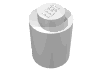 Brick Round 1 × 1 Solid Stud, No Bottom Groove White