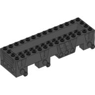 Vehicle Base 4 × 14 × 2 1/3, 2 × 12 Recessed Center, Pins, Pin Holes Schwarz
